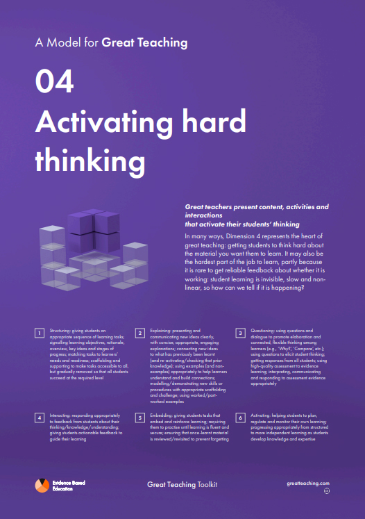 The Great Teaching Framework Honeybourne Primary School